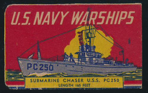 R98 1940 Novel Packaging US Navy Warships 01 Submarine Chaser.jpg
